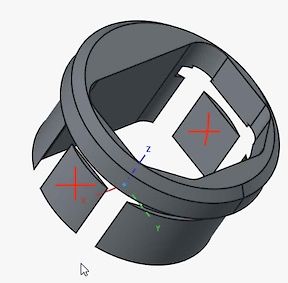 3D-CAD-Modell eines Gehäuseteils