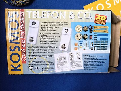 Verpackung eines Kosmos Elektronik-Experimentierkastens Telefon & Co.