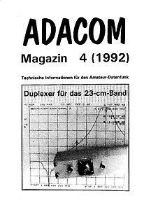 Cover der Zeitschrift ADACOM Magazin 4 (1992)