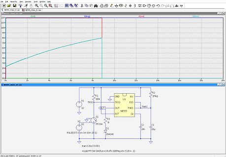 LTspice Simulation Schaltplan und Wellenform