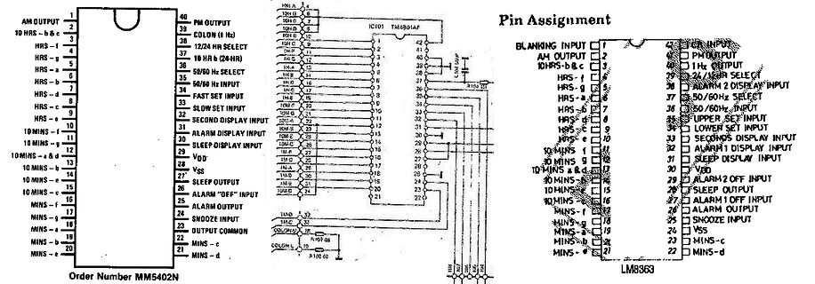 Pinbelegung des IC101 TM5801AF
