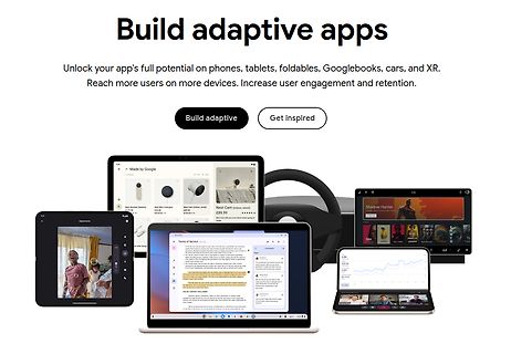 Werbung für adaptive Apps auf verschiedenen Geräten