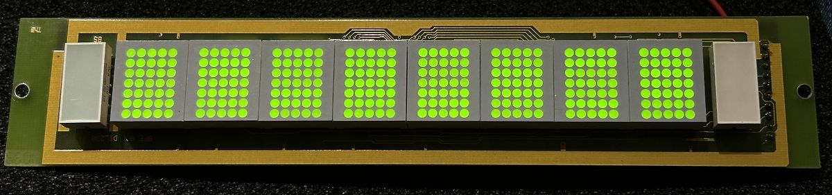 Reihe von LED-Modulen auf einer Leiterplatte