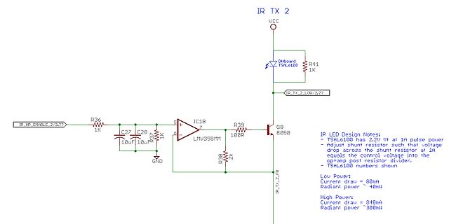 Schaltplan eines IR-LED-Treibers