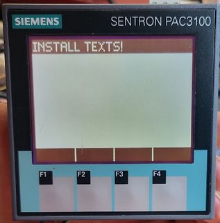 Siemens SENTRON PAC3100 Display mit Fehlermeldung
