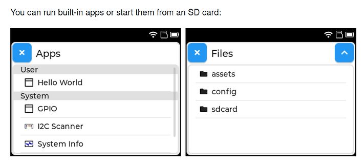 Software-Interface für App- und Dateimanagement