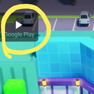Screenshot einer App oder eines Spiels mit Google Play Button