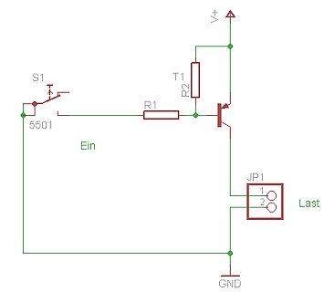 Schaltplan einer Transistor-Schaltung