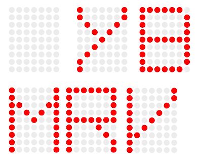 LED-Matrix Textanzeige