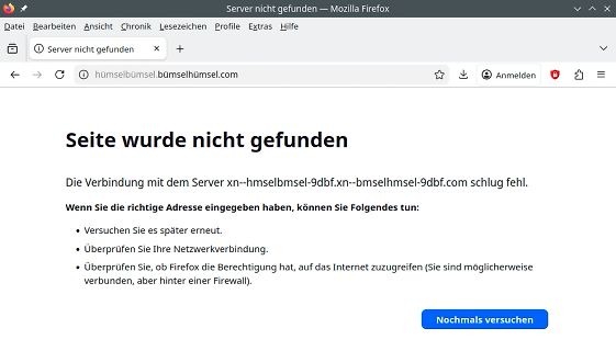 Firefox Fehlermeldung Server nicht gefunden