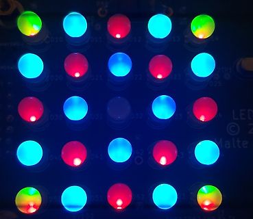 LED-Matrix auf Leiterplatte