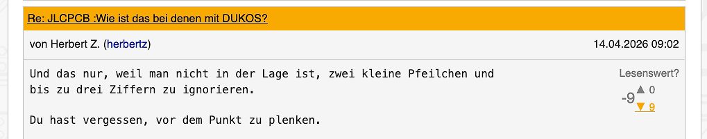 Forenbeitrag zu JLCPCB und DUKOS