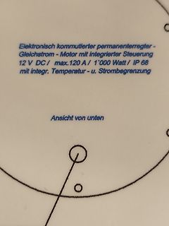 Textbeschreibung eines bürstenlosen Gleichstrommotors