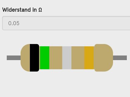 Widerstand mit Wertangabe