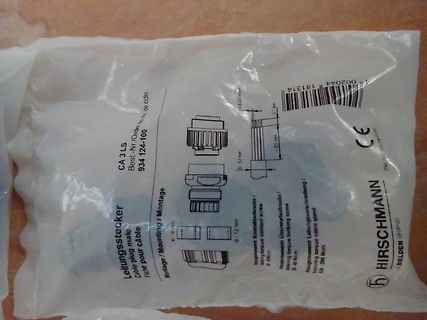 Verpackung eines Hirschmann Steckverbinders