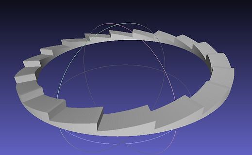 3D-CAD-Modell eines Zahnrings