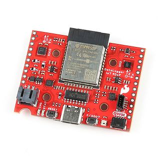Rote ESP32 IoT DataLogger Platine