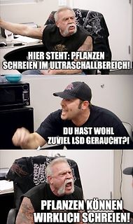Meme über schreiende Pflanzen