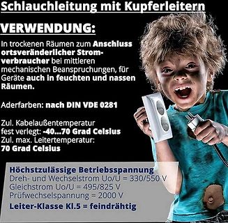 Produktinformationen zu Schlauchleitung mit Kupferleitern