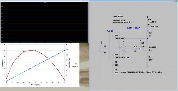 LTspice Simulation Schaltplan und Diagramm