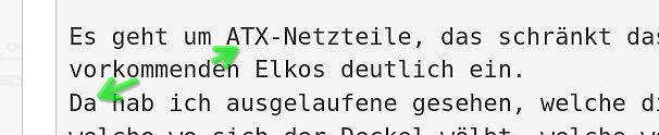 Textausschnitt aus einem Forum über ATX-Netzteile