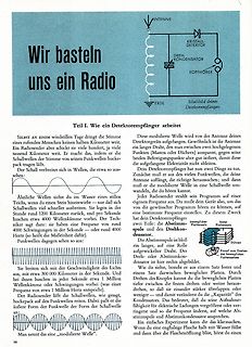 Schaltplan und Text zum Detektorempfänger
