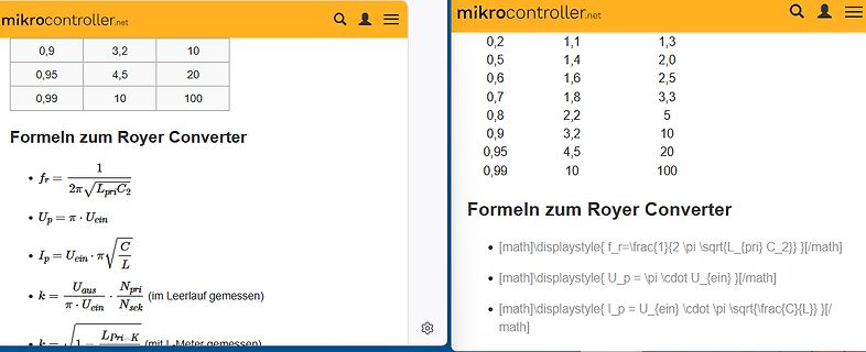 Formeln zum Royer Converter auf mikrocontroller.net