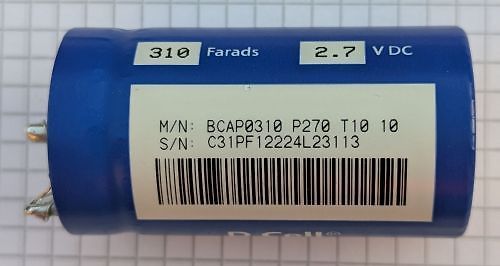 Blauer Superkondensator