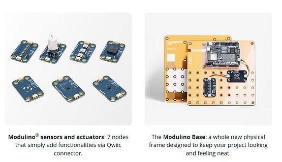 Modulino Sensoren, Aktoren und Modulino Base