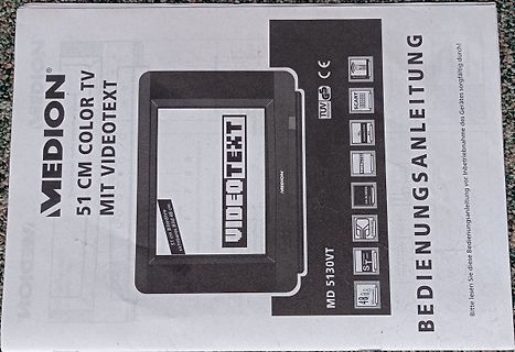 Bedienungsanleitung Medion 51 cm Color TV mit Videotext