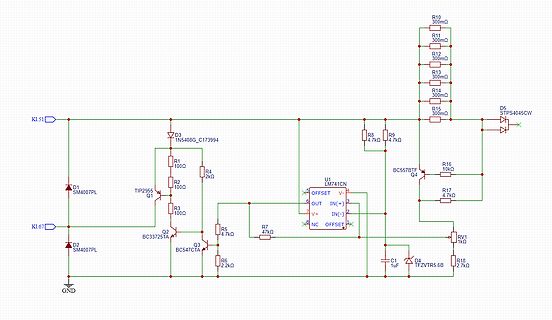 Schaltplan einer elektronischen Schaltung