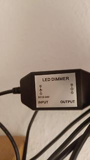 LED Dimmer mit Input und Output Beschriftung