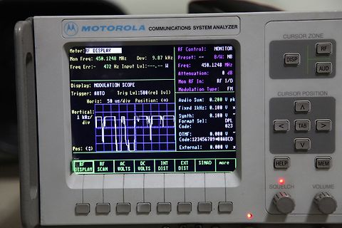 Motorola Communications System Analyzer Display