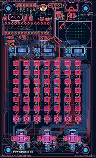 PCB-Layout einer LED-Matrix-Steuerung