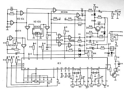 Schaltplan einer elektronischen Schaltung