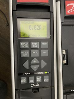 Display eines Danfoss Frequenzumrichters
