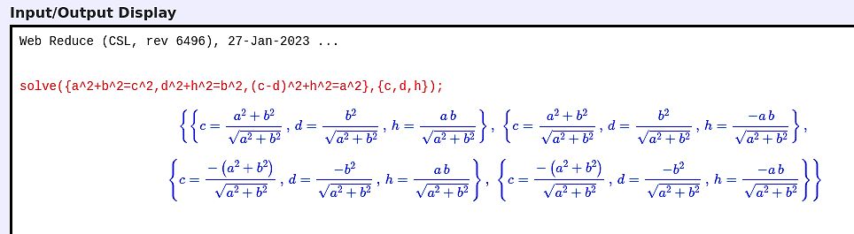 Screenshot einer mathematischen Gleichungslösung in einer Software