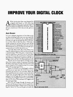 Dokumentation einer Digitaluhr-Schaltung mit LSI-Chip