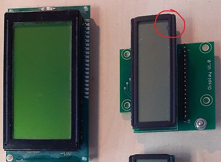 Zwei LCD-Module auf Leiterplatten