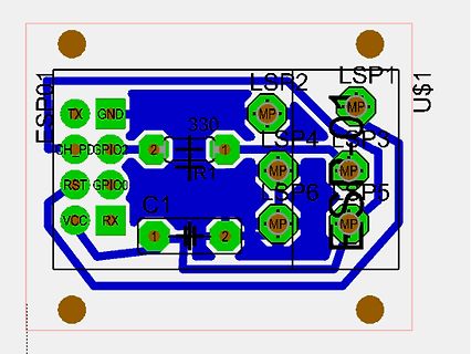 PCB-Layout einer Leiterplatte