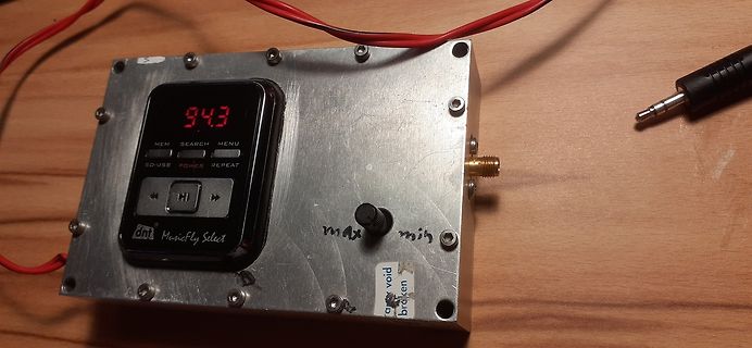 Musikplayer Gehäuse mit Display