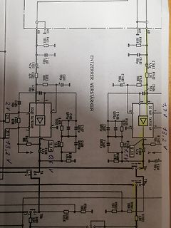 Schaltplan eines Verstärkers