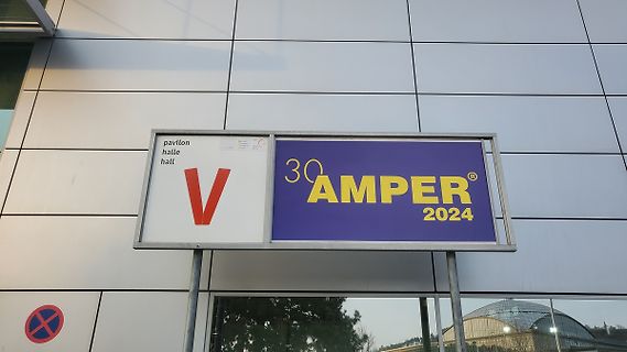 Schild der Amper 2024 Messe