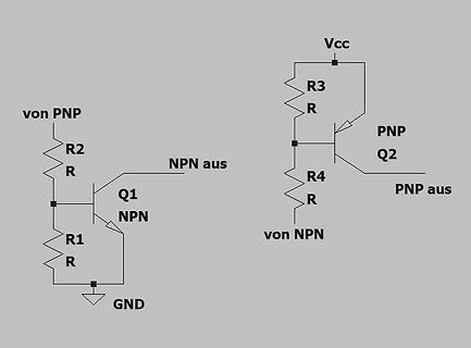 Schaltplan einer Transistor-Schaltung