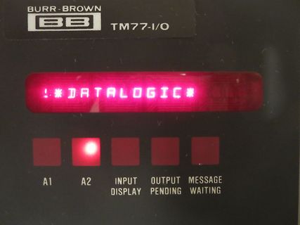 Display eines Burr-Brown TM77-I/O Moduls