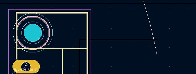 Ausschnitt eines Leiterplatten-Layouts