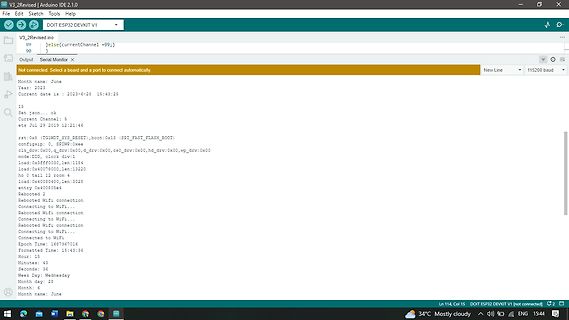 Arduino IDE Serial Monitor mit ESP32 Boot-Log