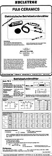 Datenblatt Fuji Ceramics elektrolytische Betriebsstundenzähler