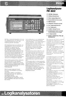 Produktblatt Philips Logikanalysator PM 3632