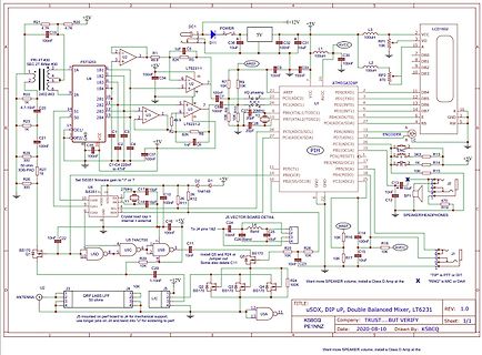 Schaltplan eines Audio-Verstärkers mit ATmega328P